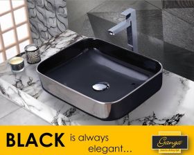 Luxurious black basin
