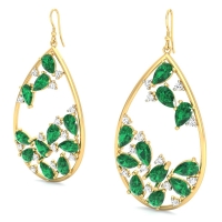 Lush Greenery Emerald Earrings