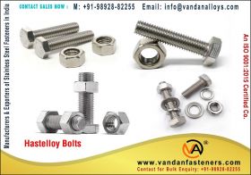Hastelloy Bolts manufacturers exporters suppliers 