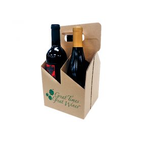 4-Bottle Kraft Wine Carrier