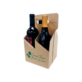 4-Bottle Kraft Wine Carrier