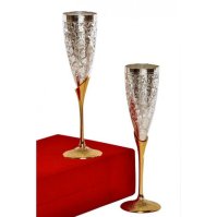 Designer Silver Plated Goblet Set