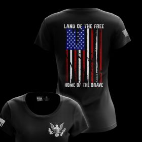 Land of the Free Women’s USA T-Shirt | Tactical Pr