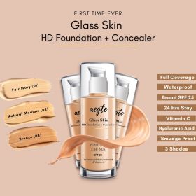 Aegte Glass Skin Liquid HD Foundation + Concealer