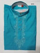 ELEGANT COMFORTABLE BLUE EMBROIDERED KURTA PAJAMA 