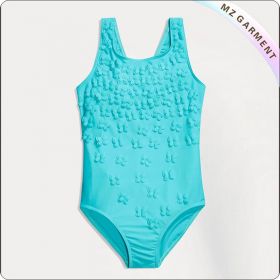 Kids Blue Butterflies Swimsuit