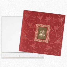 Stunning Ganesha Card In Florals And Reds