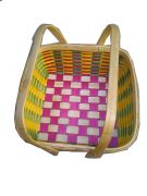 Bamboo Gift Basket with Handel