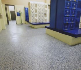 Color Flake & Quartz Flooring