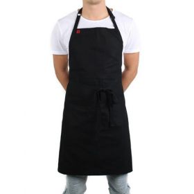 Restaurant bib aprons with pockets