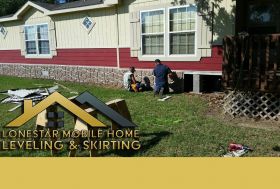 Mobile home leveling