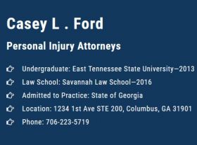 Casey L. Ford Injury Attorney