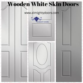 Wooden White Skin and Moulded White Panel Doors