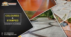 Colored concrete flooring | Coloured concrete 