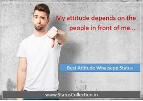 Attitude Whatsapp status