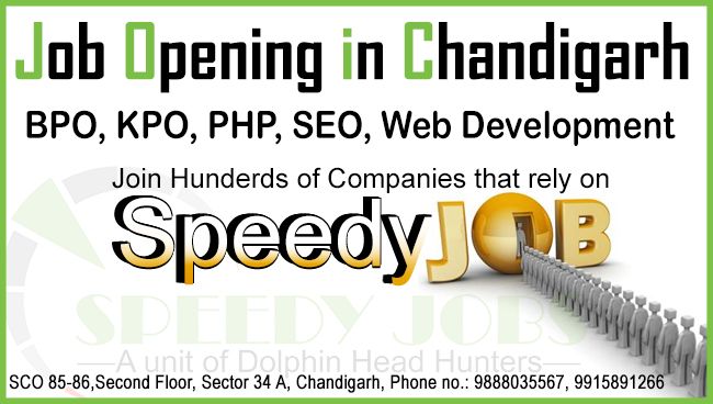 Speedy Jobs Chandigarh