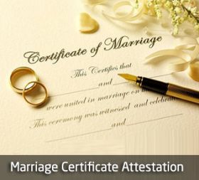 Marriage Certificate Attestation India | Personal 