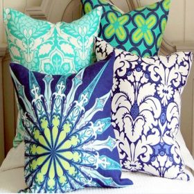 Printed cotton pillow covers