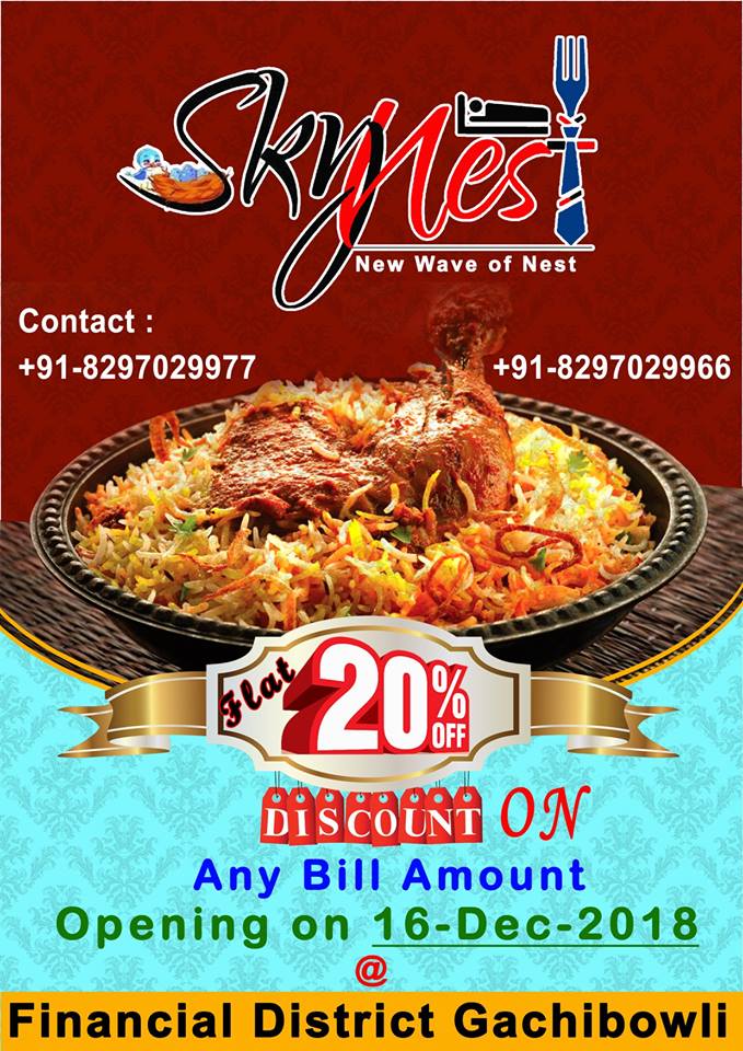 Hyderabadi Biryani in Gachibowli | Skynest