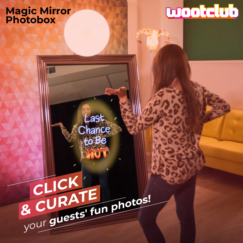 Touch Screen Smart Photo Mirror For Parties and Events - Wootclub