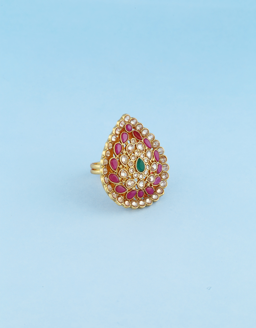 Buy ring design for girls at affordable price from Anuradha Art Jewellery