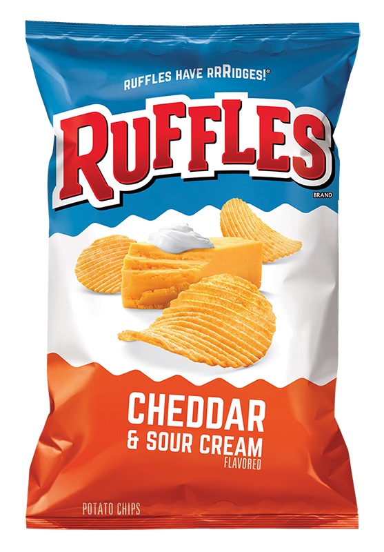 Frito Lays Ruffles Cheddar & Sour Cream (1.5oz) 42.52g (Box of 64)