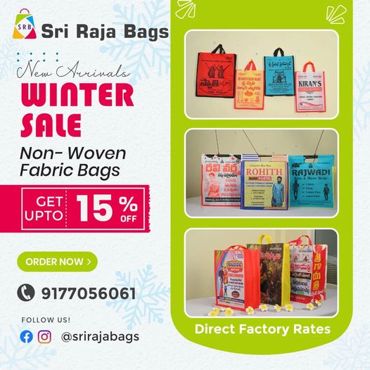 Personalized Sidepatty Printing Bags Wholesale || from direct to factory rates || Sri Raja Bags
