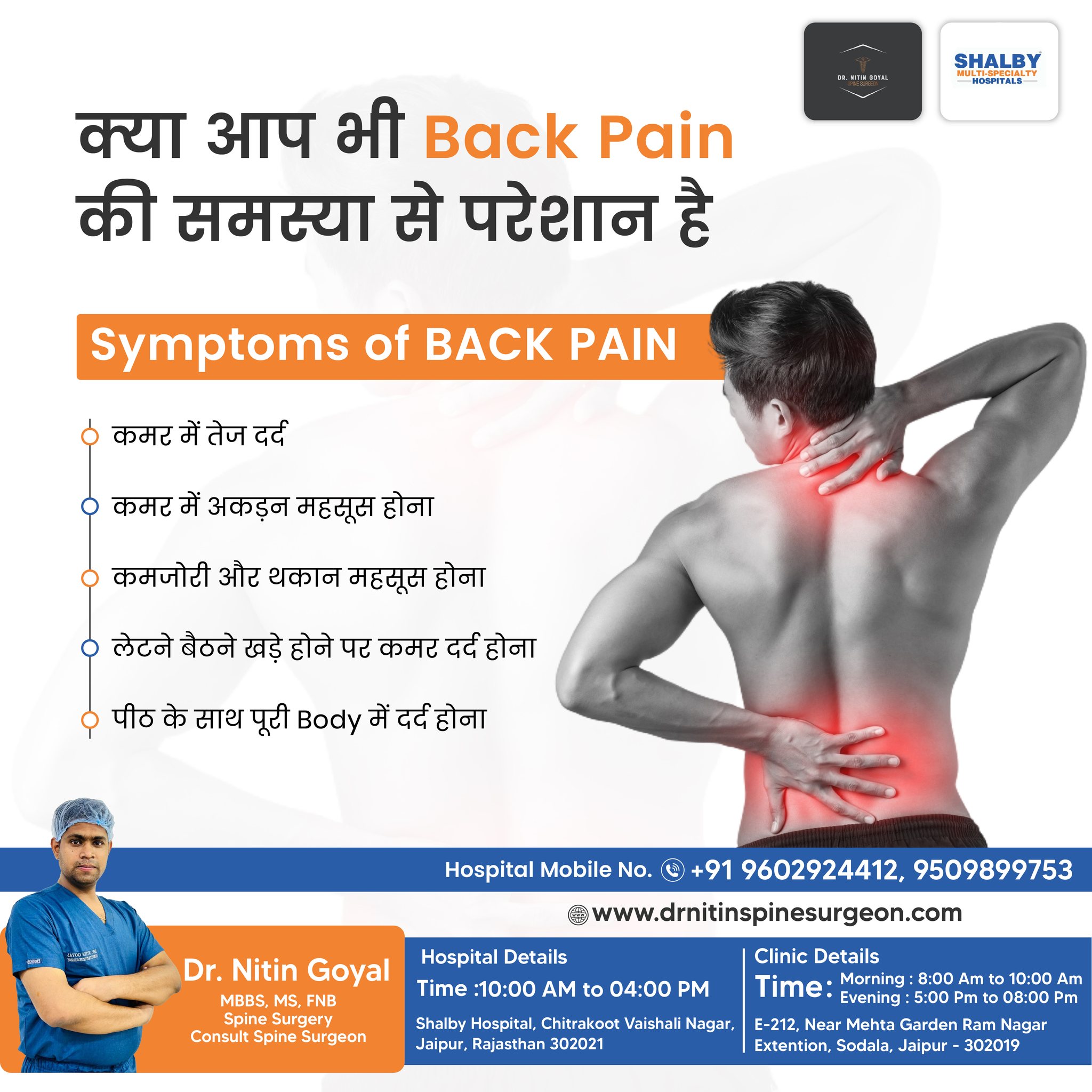 Dr. Nitin Goyal - Spine surgeon, Micro Spine Surgeon , Slip Disc Doctor
