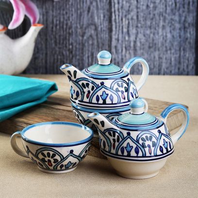 Big Sale on Ceramic Tea pot Online Set upto 55% off