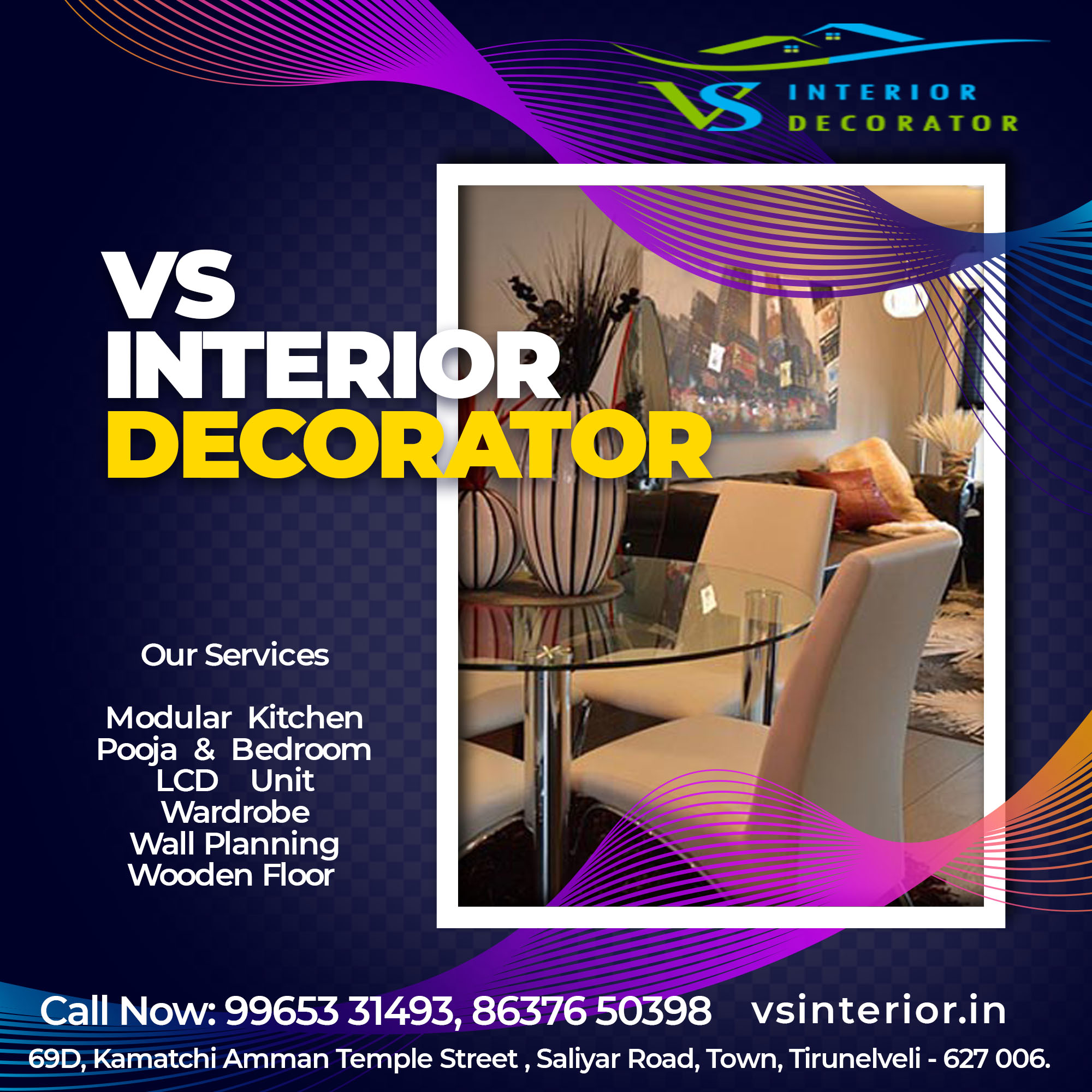 VS Interior Decorator 9965331493 Interior design in tirunelveli