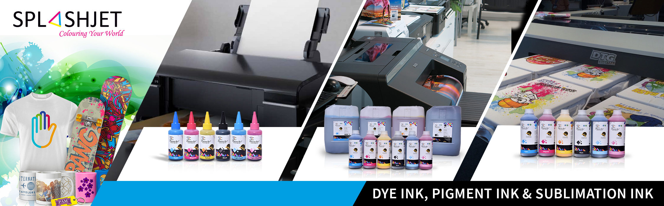 High Quality Inkjet Ink, DTG Ink, Sublimation Ink, Plotter Ink