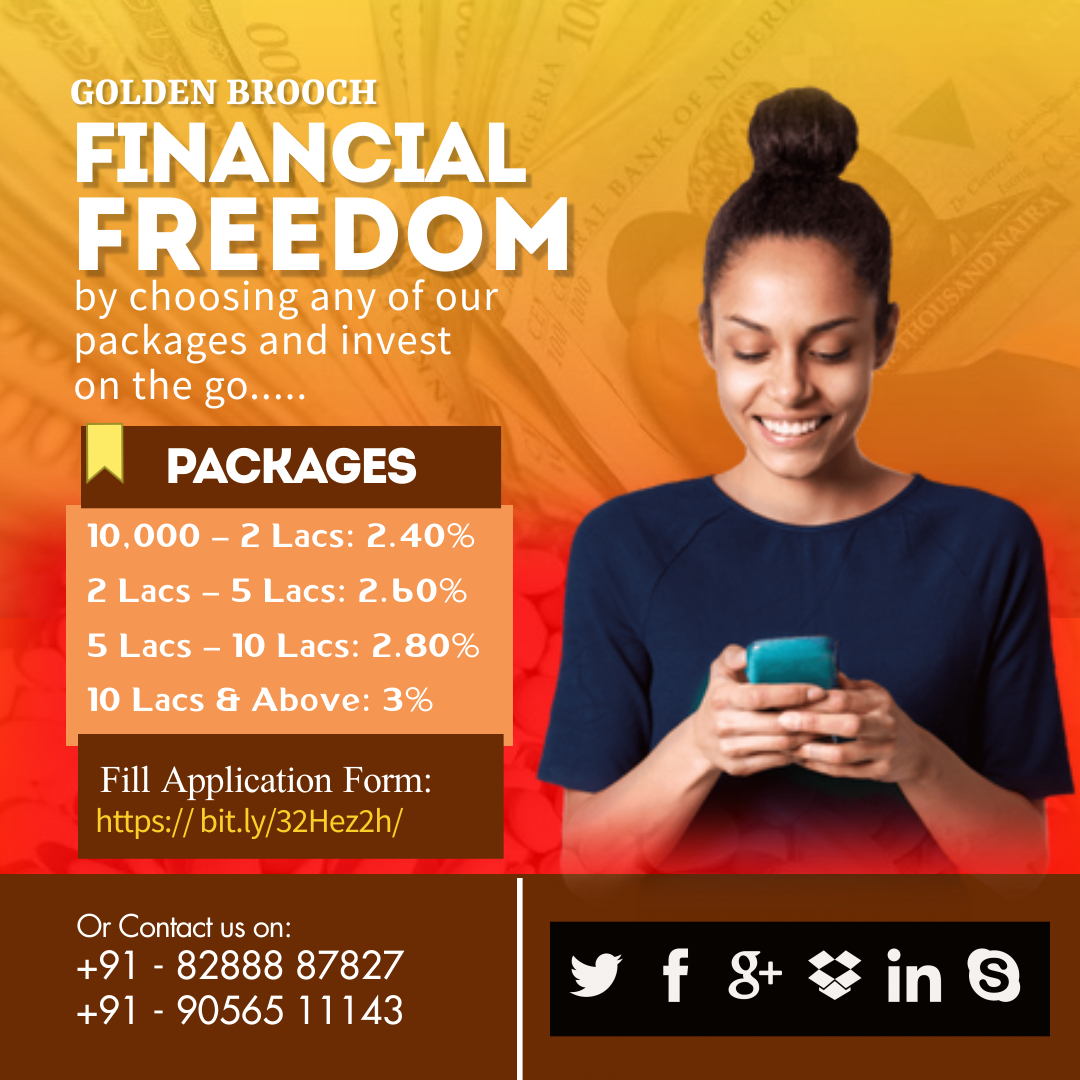 Monthly Income Scheme | Saving Scheme | Golden Brooch - 8288887827