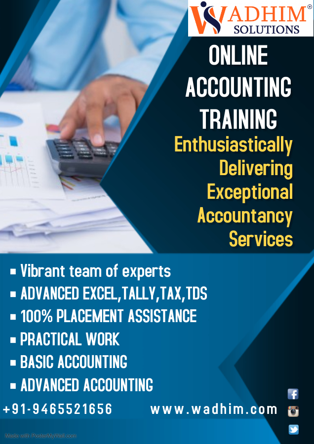 INDUSTRIAL TRAINING IN ACCOUNTING IN CHANDIGARH/MOHALI +91-9465521656
