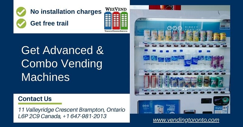 No installation charges get advanced vending machines in Toronto