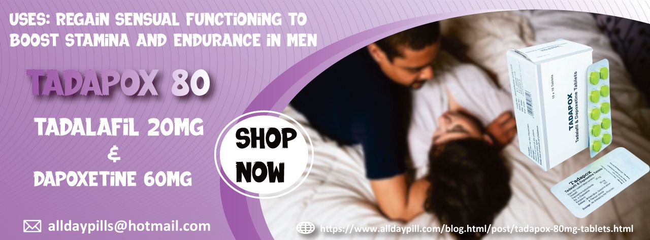 Tadapox 80mg Tablets l Tadalafil 20mg