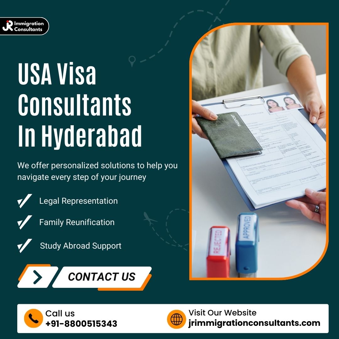 What services do USA visa consultants in Hyderabad provide