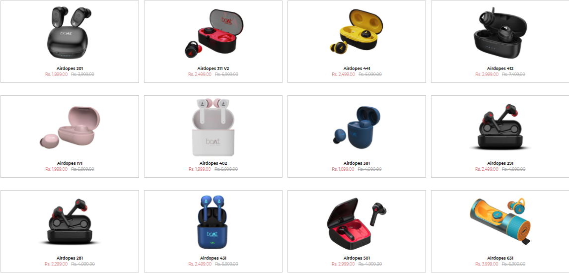 Top-20+ Stylish boAt Airdopes