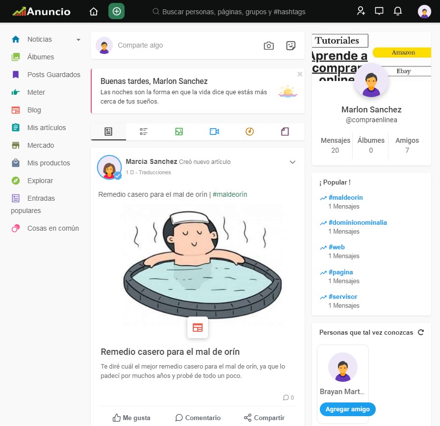 Marketing advertisement portal