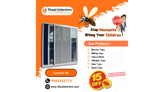Best Mosquito Nets For Windows In Chennai | Thaai Interiors