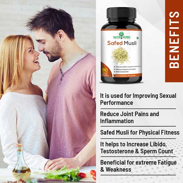 Buy Safed Musli 90 Capsules for Men