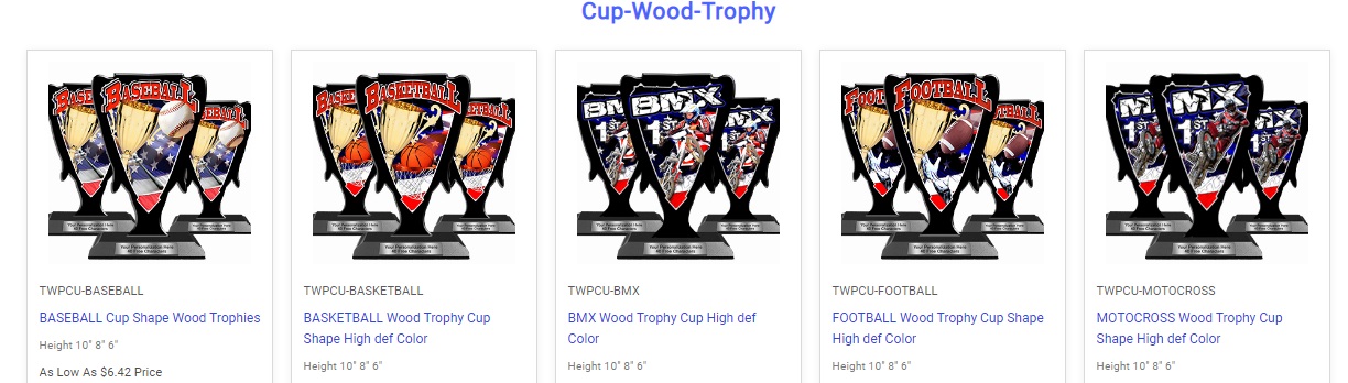 Wood trophies