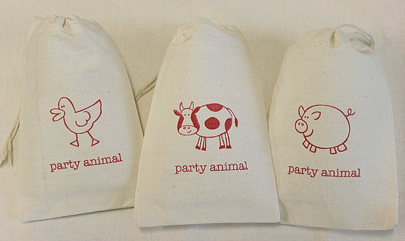Party Favor Bag, Muslin Bag, Cotton Pouch, Gift Bag