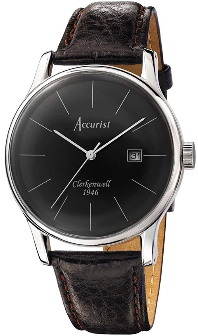Accurist Men's Dated Watch Black Strap MS734B