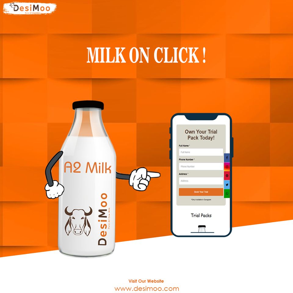 Start your Healthy day with Fram Fresh Cow Milk | DesiMoo