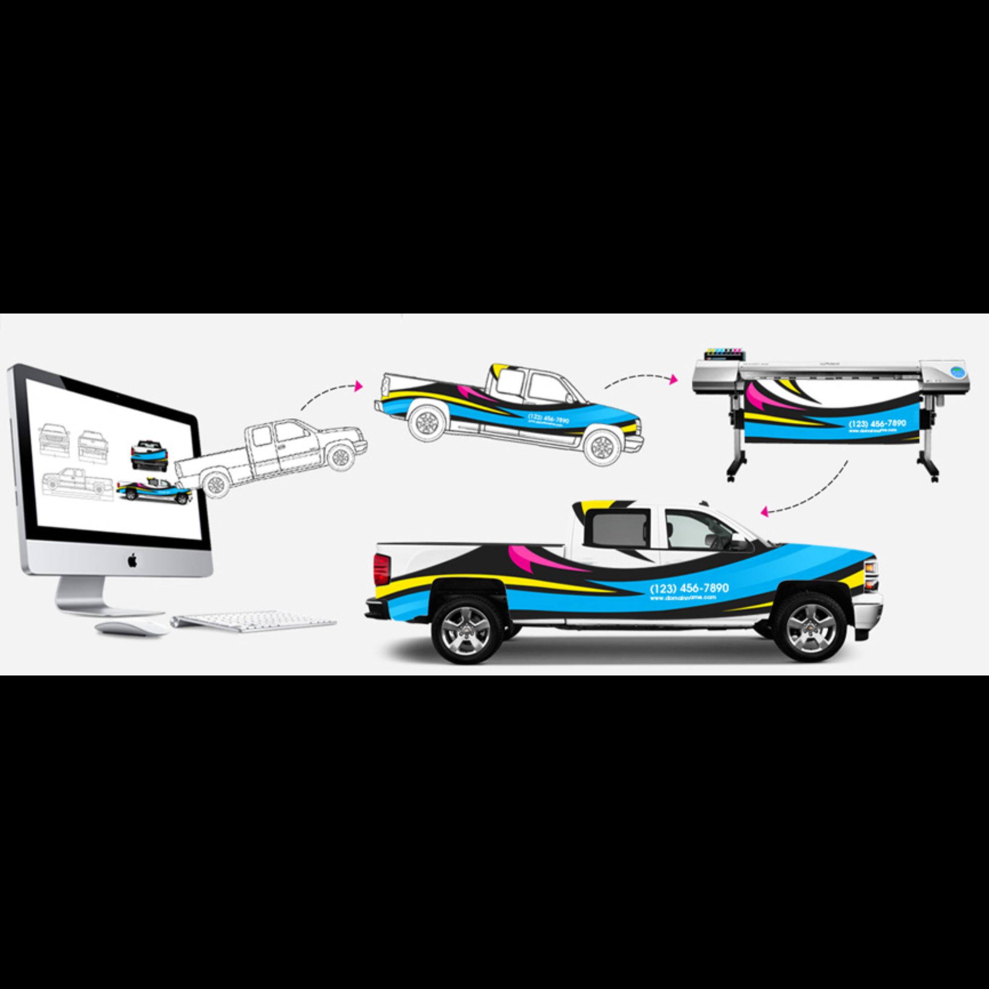 Car Wrap With Axiom Print