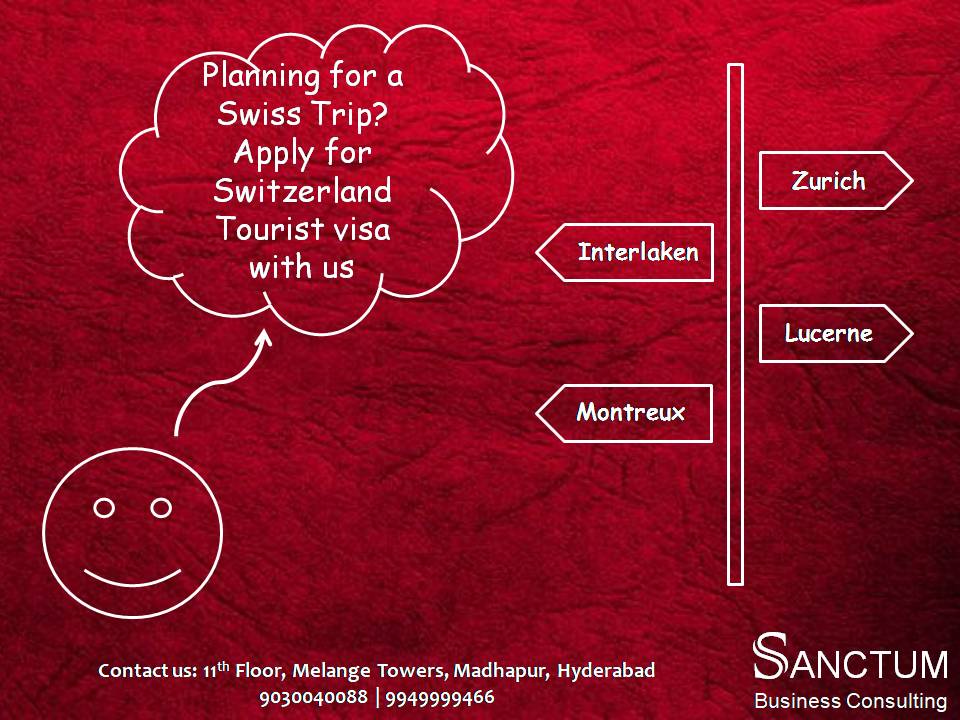 Apply for Switzerland Tourist Visa with Sanctum Consulting