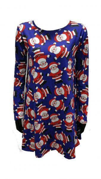 Girls Christmas Snow Santa Claus Dresses - TD10167