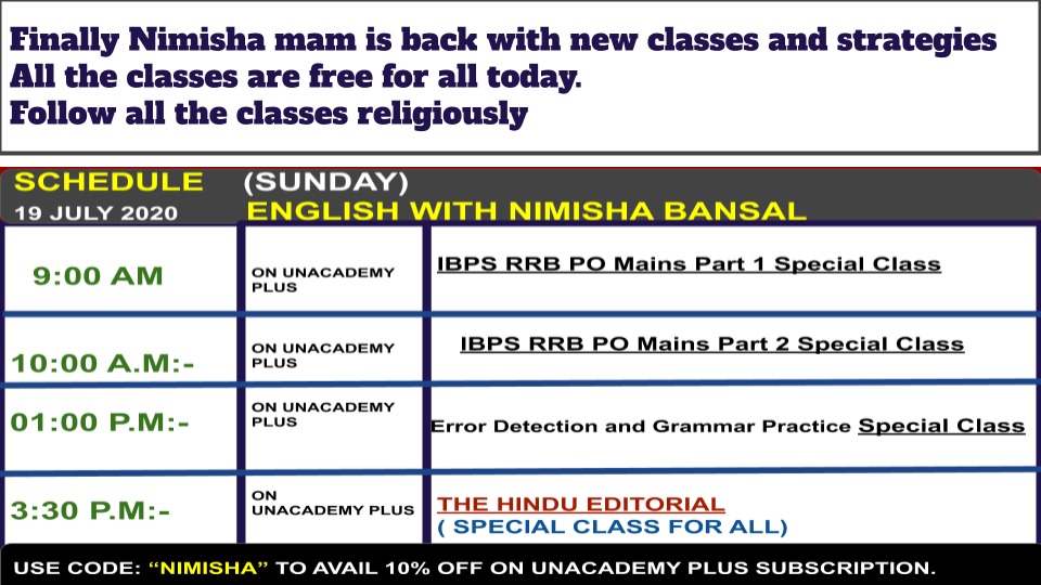 Learn with the Best English Educator on Unacademy – Nimisha Bansal