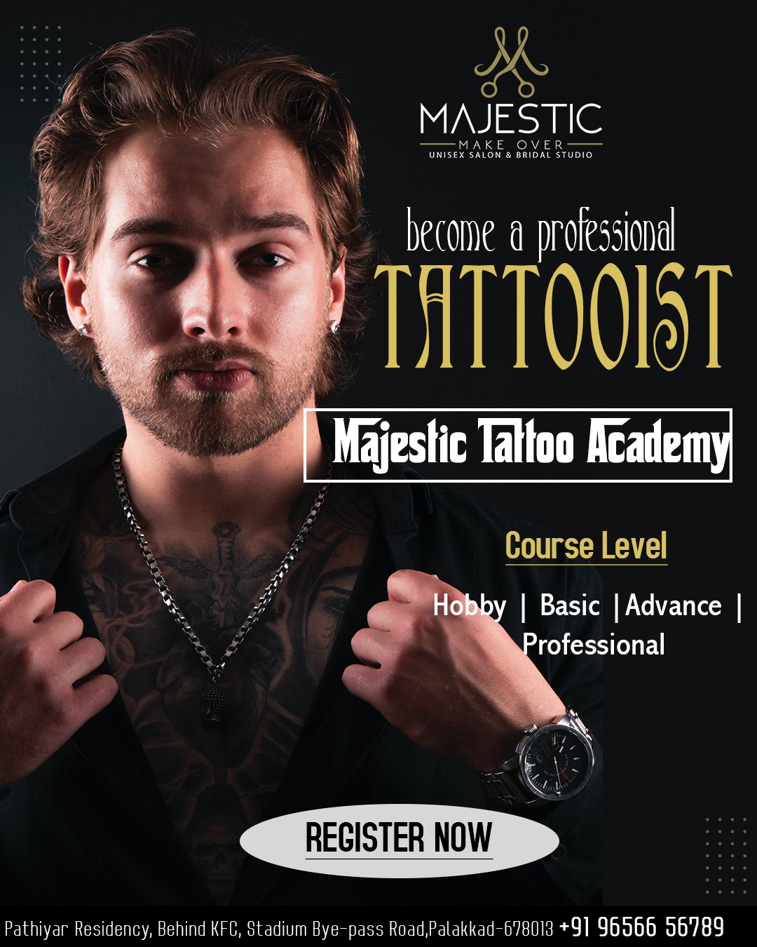Professional Tattoo Academy in Palakkad | Majestic Makeover
