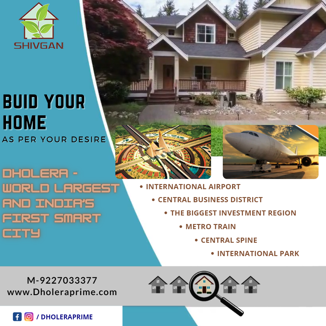 Book plots in dholera near upcoming airport
